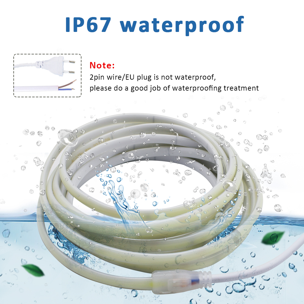 Outdoor Power Strip Weatherproof - 220V IP67 Waterproof COB Led Strip