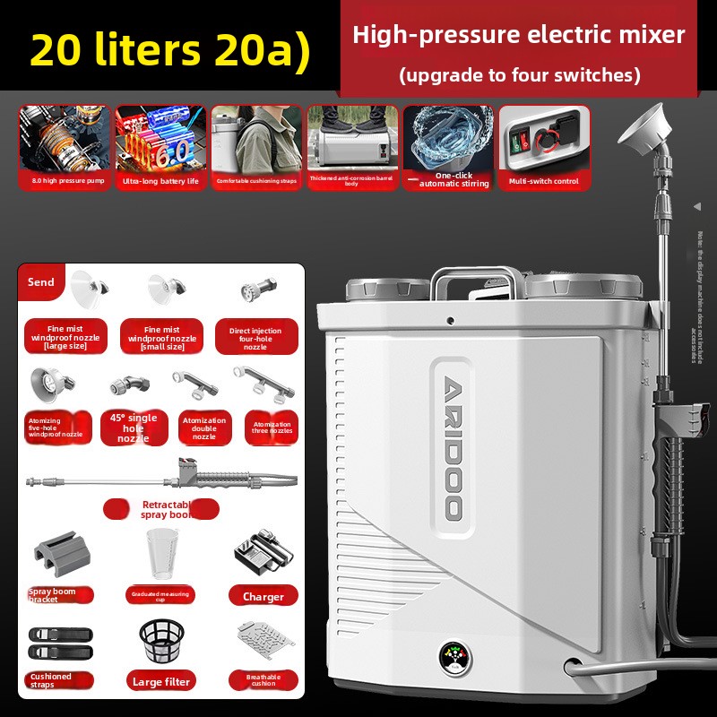 Electric Sprayer Backpack - High Pressure Electric Sprayer Mixer Agricultural