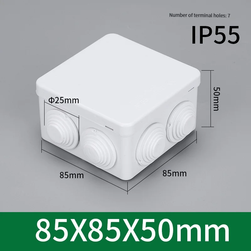 Outdoor Power Junction Box - 85 * 85 * 50 Outdoor