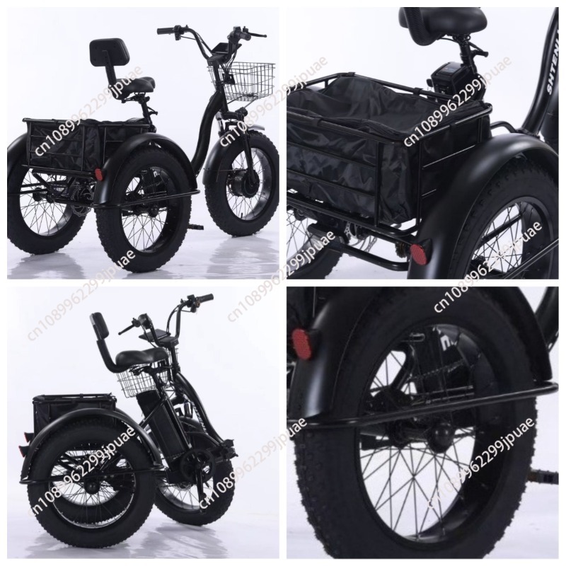 Outdoor Power And Pedal - 20 Inch Fat Tire Electric Tricycle