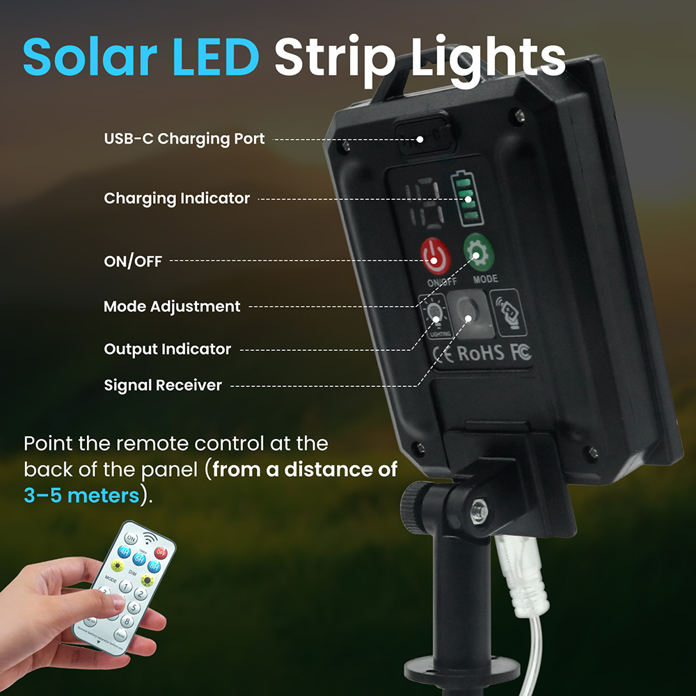 5V Solar LED Light Strip Outdo - Outdoor Power Strip Weatherproof review and price