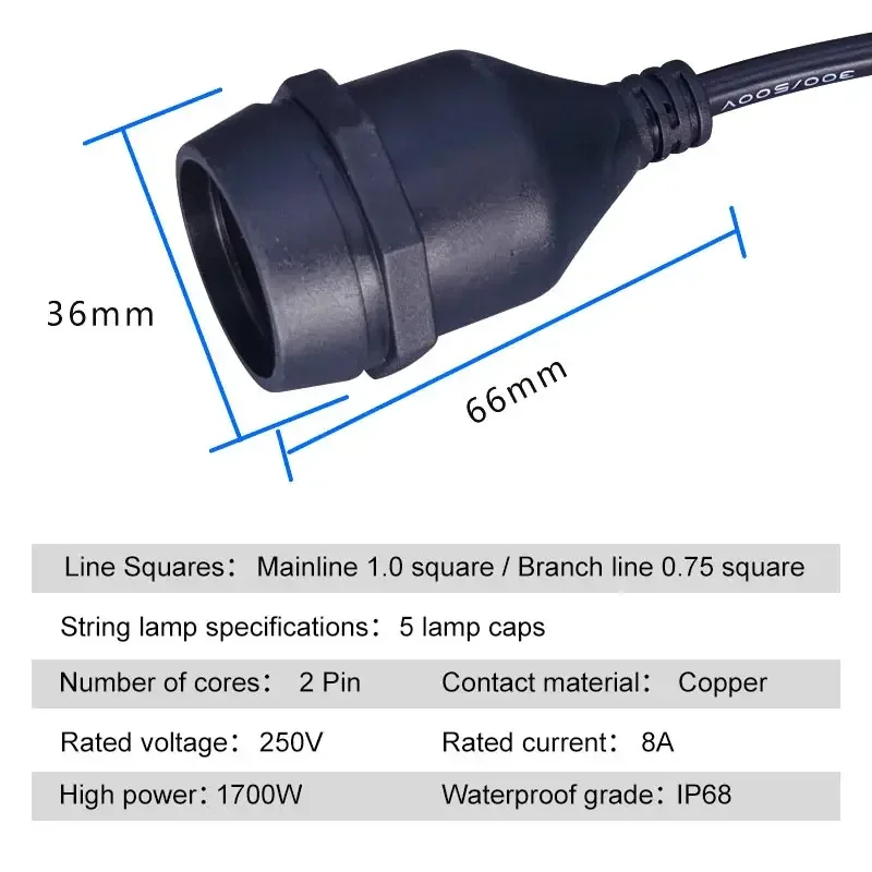Outdoor E27 Threaded Head Lamp - Outdoor Power Strip Weatherproof review and price