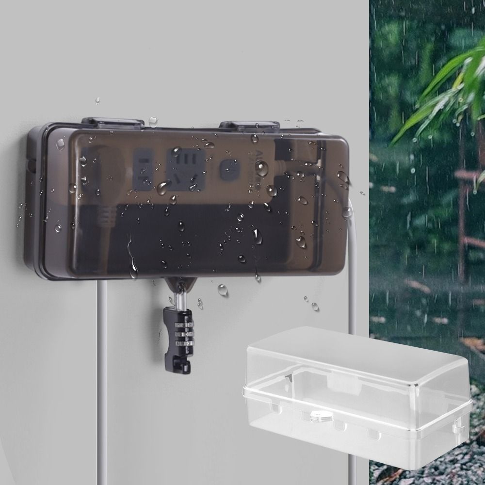 Durable Plastic Plug Box Anti- - Outdoor Power Strip Weatherproof review and price