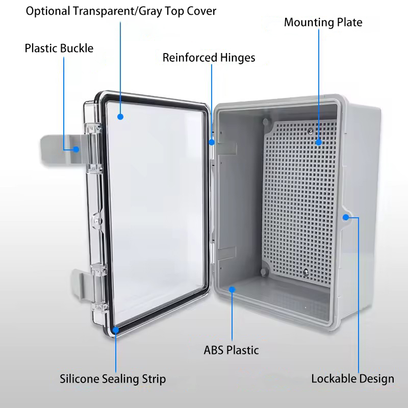 IP66 Waterproof Grey/Transpare - Outdoor Power Junction Box review and price