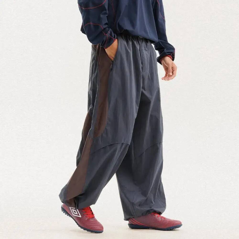 Men Color Block Wide Leg Pants - Outdoor Power Block review and price