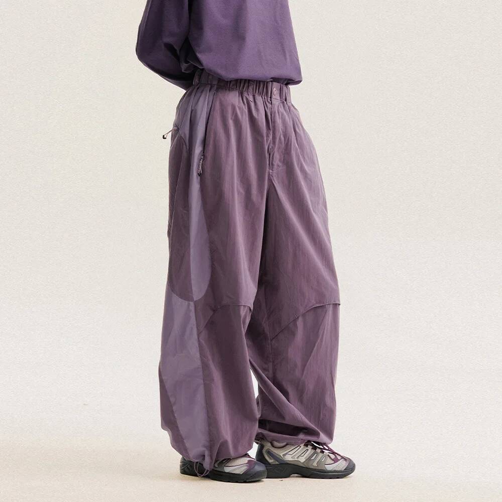 Men Color Block Wide Leg Pants - Outdoor Power Block review and price