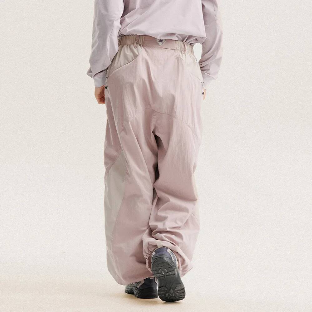 Men Color Block Wide Leg Pants - Outdoor Power Block review and price
