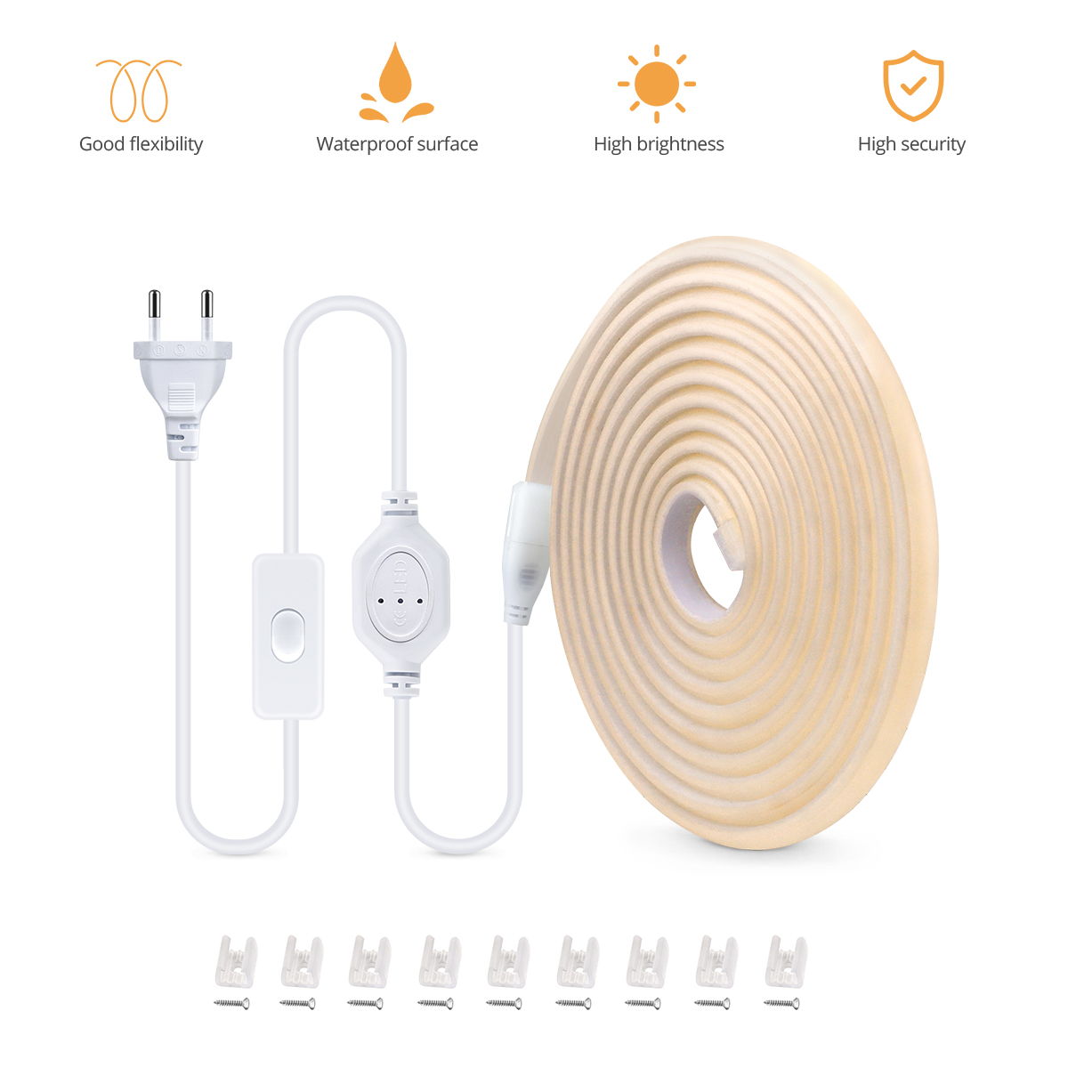 110V 220V COB LED Strip Outdoo - Outdoor Power Strip Weatherproof review and price