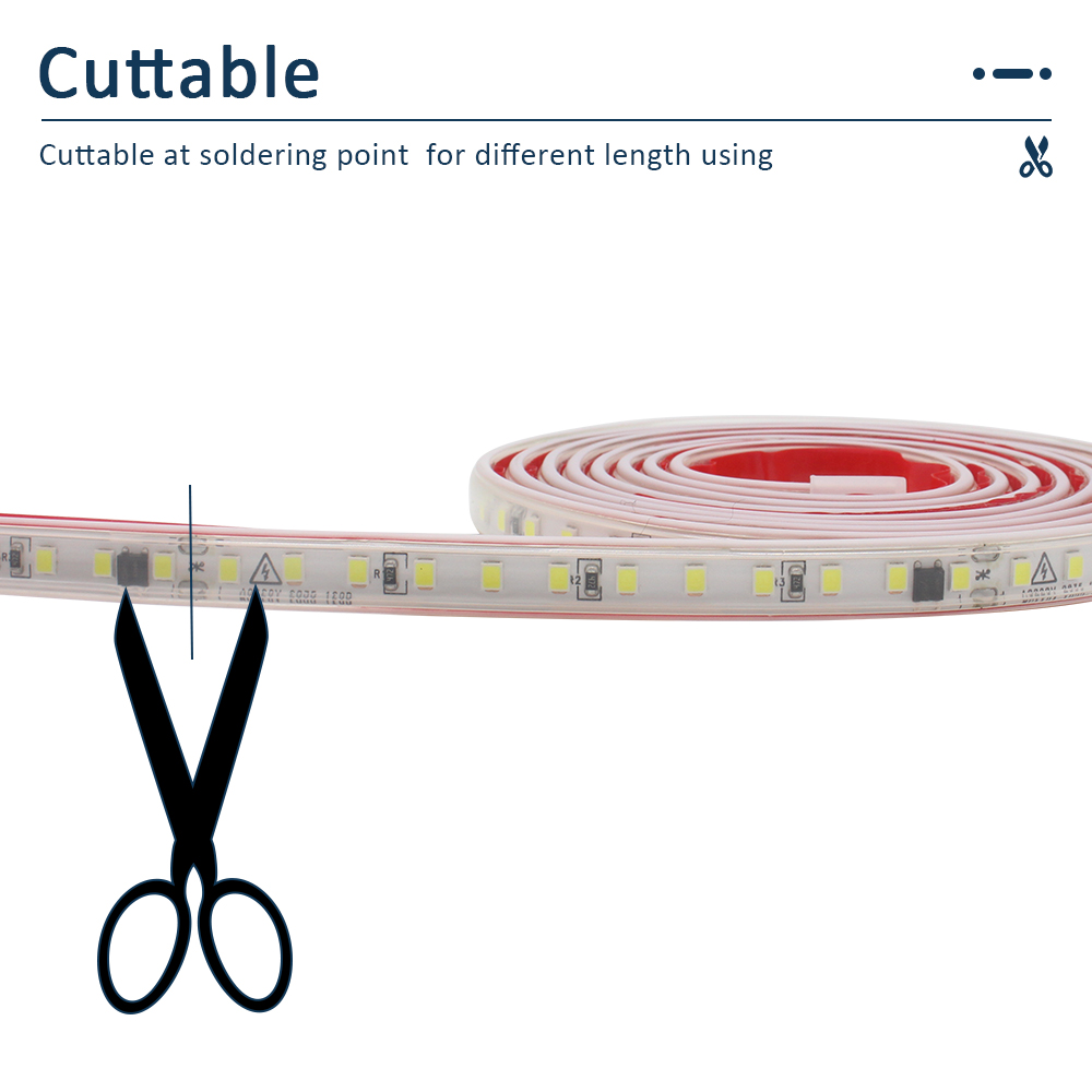 220V IP68 Waterproof 120LEDs/m - Outdoor Power Strip Weatherproof review and price