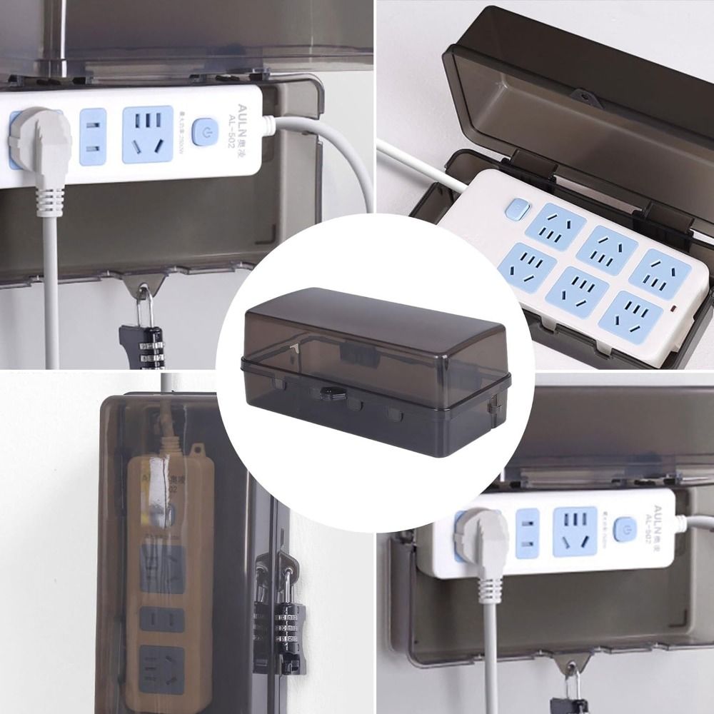Portable Plastic Plug Box Anti - Outdoor Power Strip Weatherproof review and price